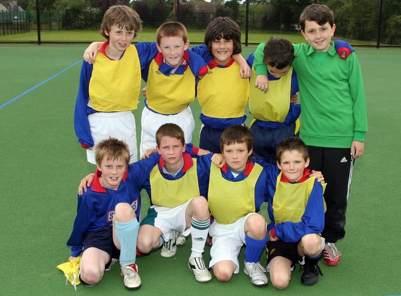 Downshire Primary School A football team pictured at the PSNI Community Policing Interschools Soccer Competition in 2007