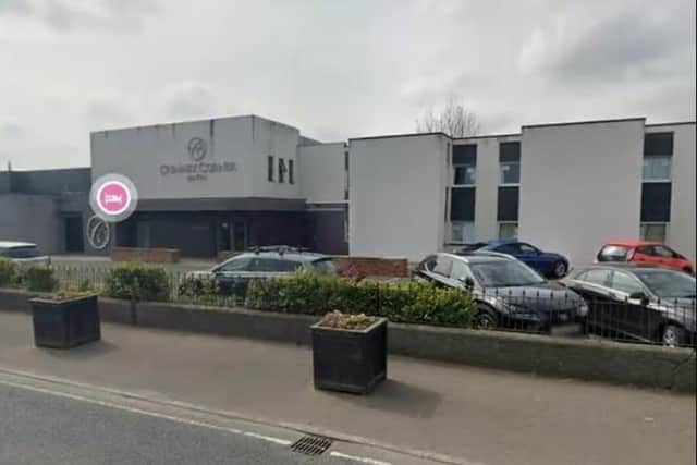 Police responded to a report of a protest outside the Antrim Road premises on Thursday (July 24) evening. Image: Google
