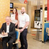 McDonald's Glengormley's ​Andrea Morrison, operations manager, ​Des ​Lamph, franchisee, ​Rosemary Bell, community ​engagement ​officer ​and Chris Turner, franchisee supervisor