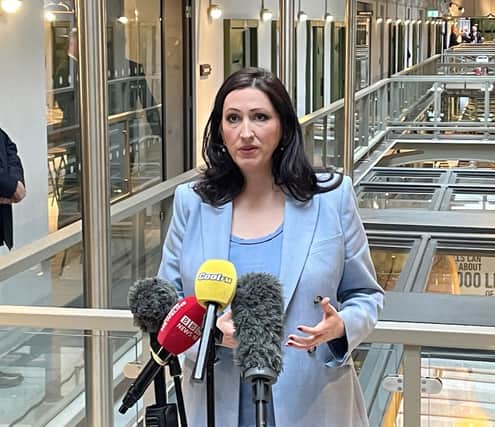 Stormont's deputy First Minister Emma Little-Pengelly has hit out at the health minister as the row between the UUP and the other Executive parties continues. Photo: Rebecca Black/PA Wire