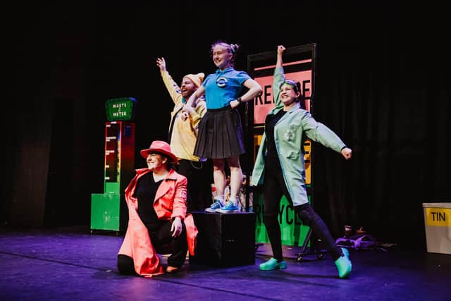 Lyric Theatre Belfast Creative Learning Department has completed a five-week tour of primary schools in 11 council areas across Northern Ireland of their production ‘Waste Busters the Eco-Musical’.