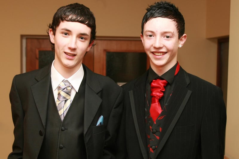 Phil Mulholland and Matthew Short were looking forward to the school formal. Ct07-034tc