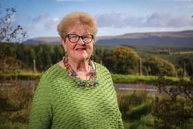 International storyteller Liz Weir, who was diagnosed with a rare cancer during the pandemic, is encouraging people to support long-term research that could unlock more of cancer’s secrets by giving monthly to Cancer Research UK. Picture:  Brian Thompson