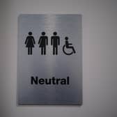 A gender neutral toilet.