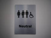 A gender neutral toilet.