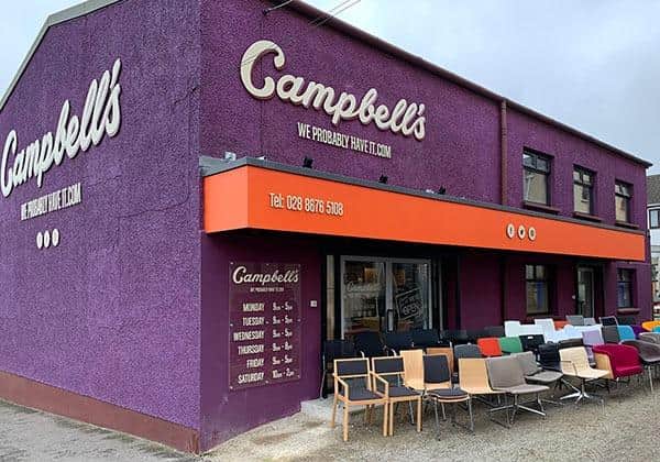 This warehouse of vintage goods has developed a well-earned reputation for sourcing and selling good quality used furniture in Mid Ulster.  Picture: Campbell’s We Probably Have It