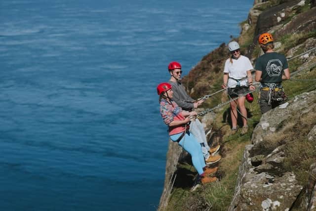 Join the Air Ambulance NI Fairhead Abseil, which is located just outside Ballycastle.