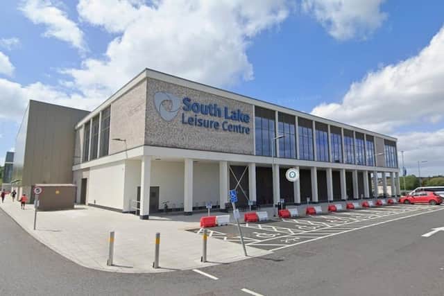 Three council-owned facilities in Central Craigavon, including South Lake Leisure Centre, consume a combined total of over 14 million kwh annually. Credit: Google