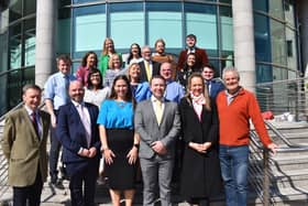 Alliance election candidates with election agents and local MLAs