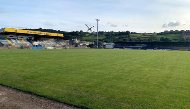 Newry City AFC's stadium, The Showgrounds.