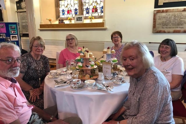 An afternoon tea was held as part of the weekend of celebrations