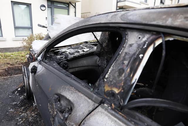 Extensive damage was caused to two vehicles. Picture by Jonathan Porter/PressEye