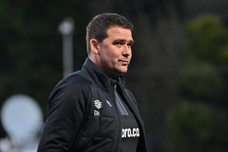 Linfield manager David Healy during the game at Inver Park.