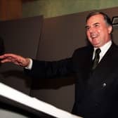 Sean Neeson gets a standing ovation from the party faithful after his first keynote speach as leader at the Alliance party's annual conference in 1999. Picture: Stephen Wilson / Pacemaker