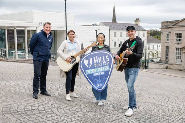 Deputy Lord Mayor Cllr Sorchá McGeown launching 7 Hills Blues Fest in Armagh