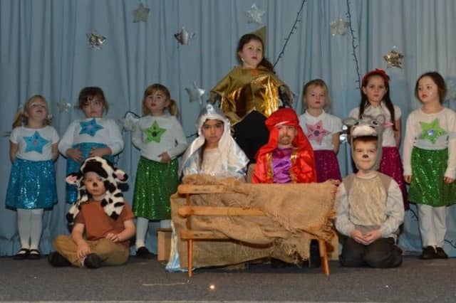 Sunnylands Primary School pupils on stage during their Nativity play in 2013.