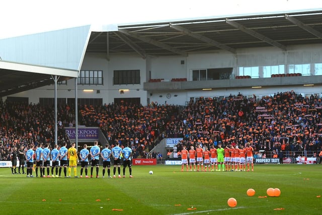 A minute's silence was also held before the game to pay tribute to those fans that had passed away
