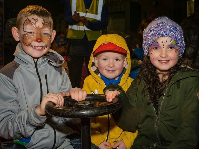 Joining in the festive fun at Whitehead's Victorian Street Fair.
