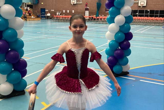 Mya Campbell was awarded second place in her ballet section
