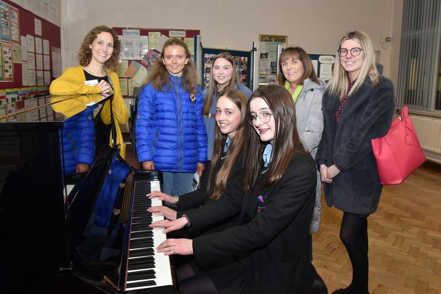 Portadown College pupils share their musical talents with visitors at the open night.