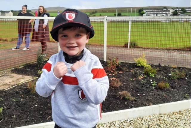 Daithi is delighted that Lisburn and Castlereagh passed a motion calling on Health Minister Mike Nesbitt to fund organ donation campaigns. Pic credit: LDRS