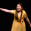 'Not for the life Of me'...Katie Maginn takes first place in the Musical Theatre section at Portadown Speech Festival with her performance of the song from 'Thoroughly Modern Millie'. PT08-215.