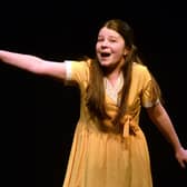 'Not for the life Of me'...Katie Maginn takes first place in the Musical Theatre section at Portadown Speech Festival with her performance of the song from 'Thoroughly Modern Millie'. PT08-215.