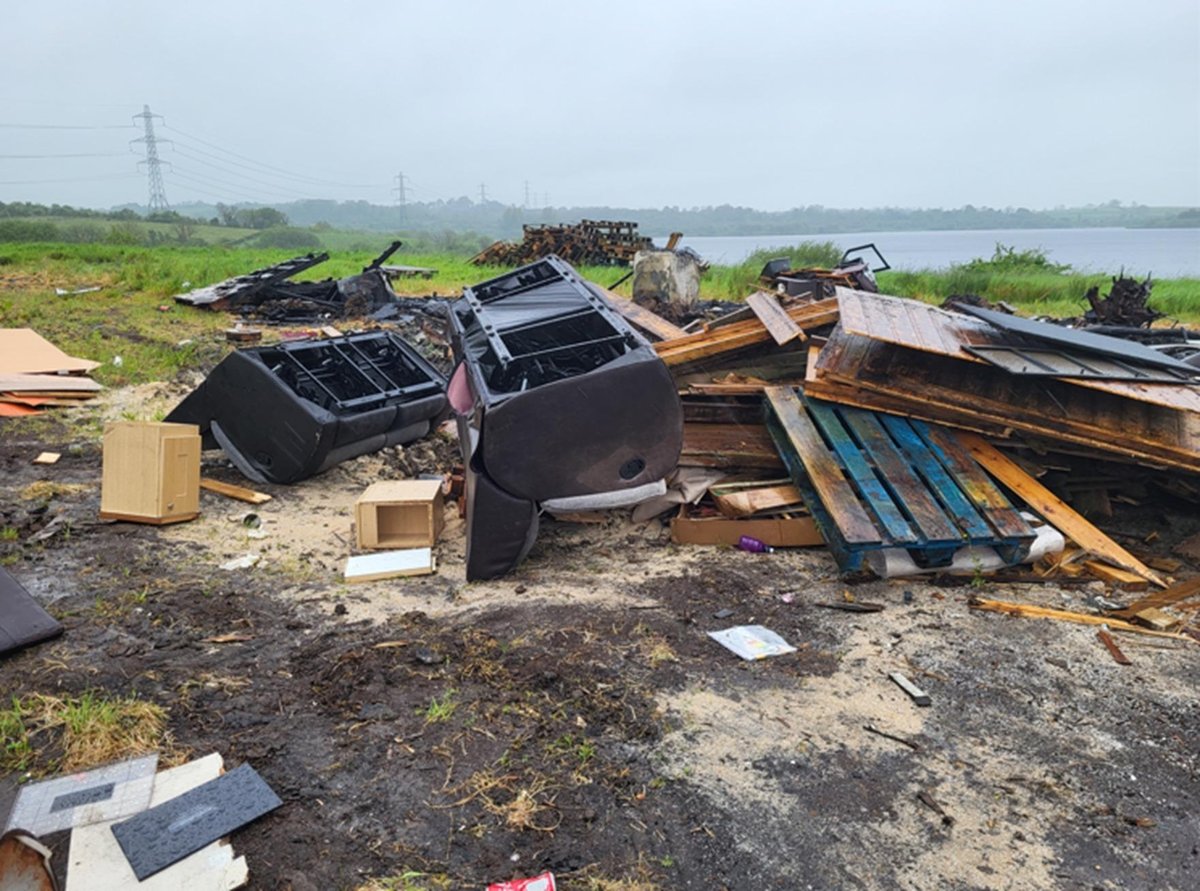 NI Water is warning people not to use land at Stoneyford Reservoir for bonfire building