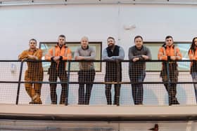 Decom Engineering team, left to right, Adam Kirkpatrick, David Kelso, Nick McNally, Sean Conway, Matthew Drumm, Emmett Donaghy, Laura McShane.