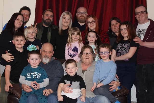 The last family picture of the McCann family with their father Stephen taken in March 2022.