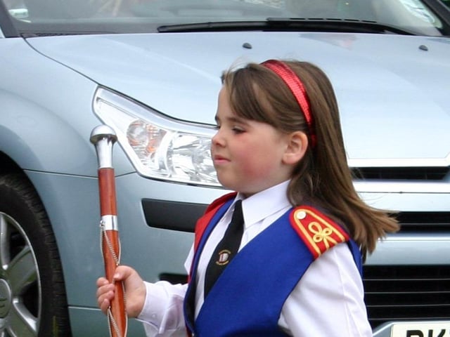 This young Lady was captured by the our lensman at the 12th parade in Ballymoney in 2007.