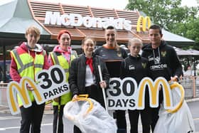 Pictured from left, are Lindsay Cunningham, Lucinda Cunningham, Lisa Bell, Karen Donnell, Katie-Rose McNally and Gerard McNally.Credit: Press Eye