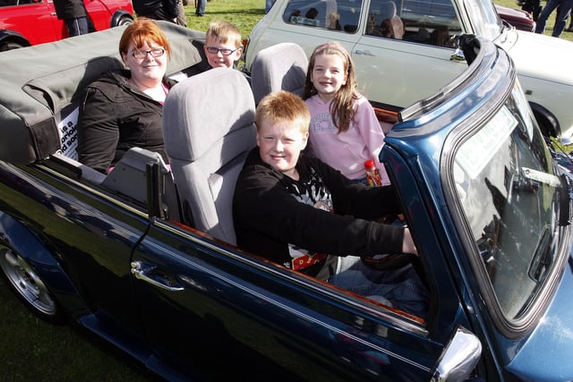 Nicole, Dylan, Calvin and Katie enjoying the Causeway Coast Mini Festival at the Dunluce Centre Portrush in 2010.