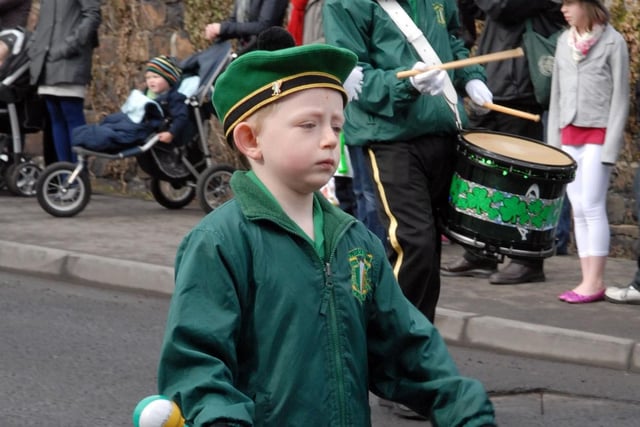 A young member of the Pride of Eireann Band.