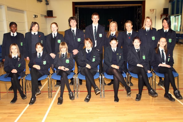 Fort Hill College School Choir who took part in 'Sing Carols' in the Ulster Hall, which was filmed by the BBBC in 2006