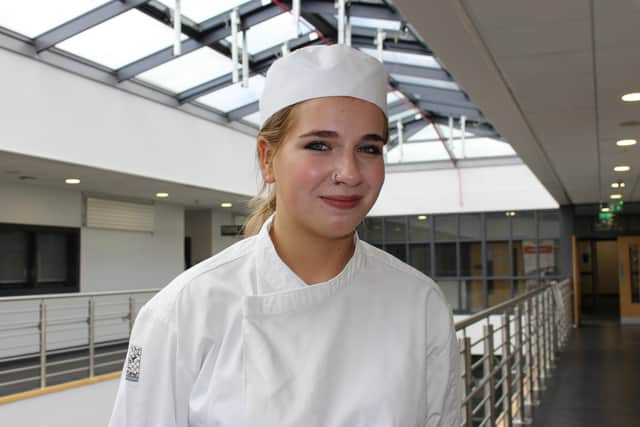 Marija Kuzaite (18), a Level 3 Patisserie and Confectionery student at SERC’s Lisburn Campus and WorldSkillsUK Gold Medallist, is inviting potential students to come along to SERC’s Open Evening at Lisburn Campus from 4.00pm – 7.00pm on Wednesday March 8