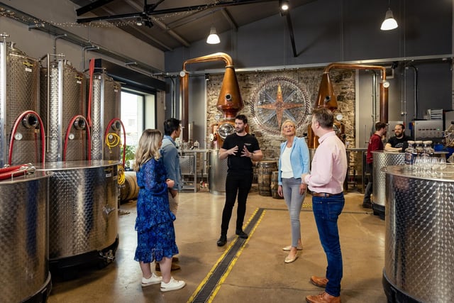 Immerse yourself in rich heritage in The Copeland Distillery, situated a stone's throw from the picturesque harbour at Donaghadee. You'll hear tales of secret smugglers, savage battles and remarkable voyages, all while soaking up the coastal spirits of whiskey, gin and rum.  After enjoying the award-winning spirits and experienced the team's passion for distilling, you can sit back and relax in the visitor centre.