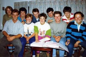 Garvagh YFC members planning the Wild West Show back in 1990