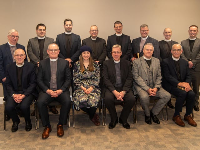 Members of the Faculty at Whitefield College of the Bible including administrator, Alana Nelson.