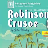 You'll be castaway by this fantastic production of Robinson Crusoe by the Gateway Theatre Group. Running from January 11-25, 2025, in Portadown Town Hall, Robinson Crusoe will mark 25 years as the panto dame for well known performer Eddie Drury. This exciting, adventure packed pantomime traces Robinson Crusoe's voyage to Tobago where he hopes to locate the hidden treasure shown on the map given to him by Old Jim.
