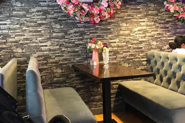 Interior of Rina Cafe And Asian Restaurant.