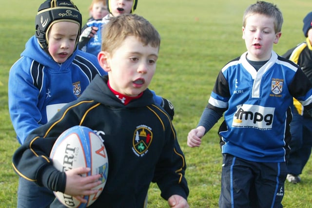 Young players show their talent during a Mini Rugby Blitz at Coleraine Rugby Club back in 2011.