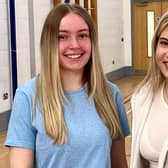 Some of the students who celebrated A and AS Level success at Magherafelt High School.