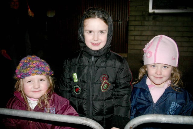 Smiling faces at the Christmas lights switch on in Ballymoney back in 2006