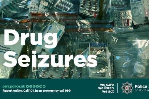 Drug seizures by the PSNI.