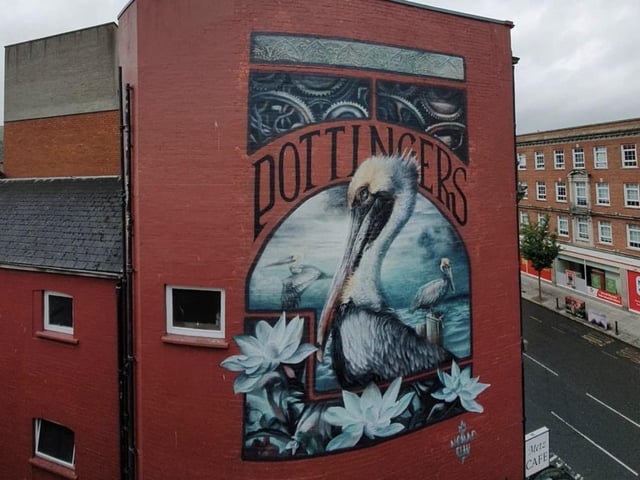 As the name suggests, this street artist duo are real jetsetters, with their work showing up across the UK and even venture out to display their works in other countries, such as The Netherlands and Mexico.

Having also completed numerous pieces in the city centre, Nomad Clan have certainly placed their own stamp on the capital, with their large Pottingers mural, Pelicans, requiring a scaffolding set-up to complete