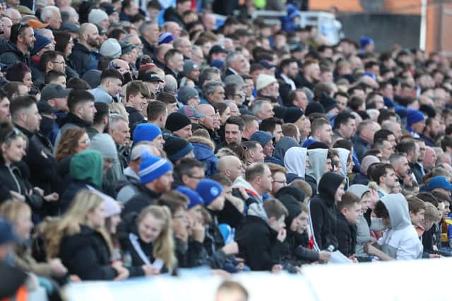 Hartlepool United supporters turned out in force again with 5,903 in attendance at the Suit Direct Stadium. (Credit: Mark Fletcher | MI News)