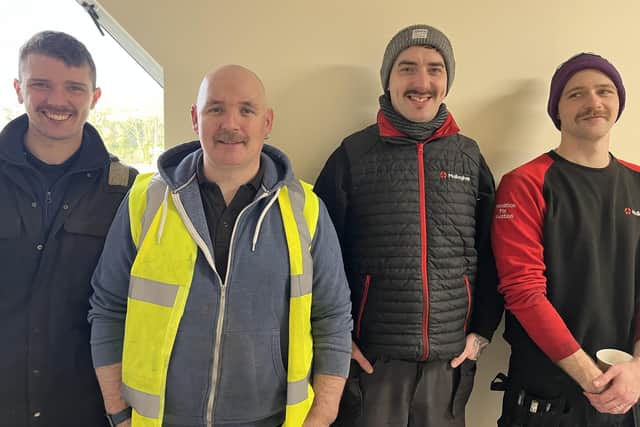 Some of the employees from Mallaghan took on the task of growing a moustache to raise money for both Cancer Focus NI and leading men’s mental health charity, Movember.