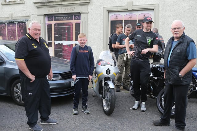 Armoy village centre was packed for the display of classic bikes organised by the Coleraine Motorcycle Club and the Japanese Vintage Club as part of Armoy Road Race week.