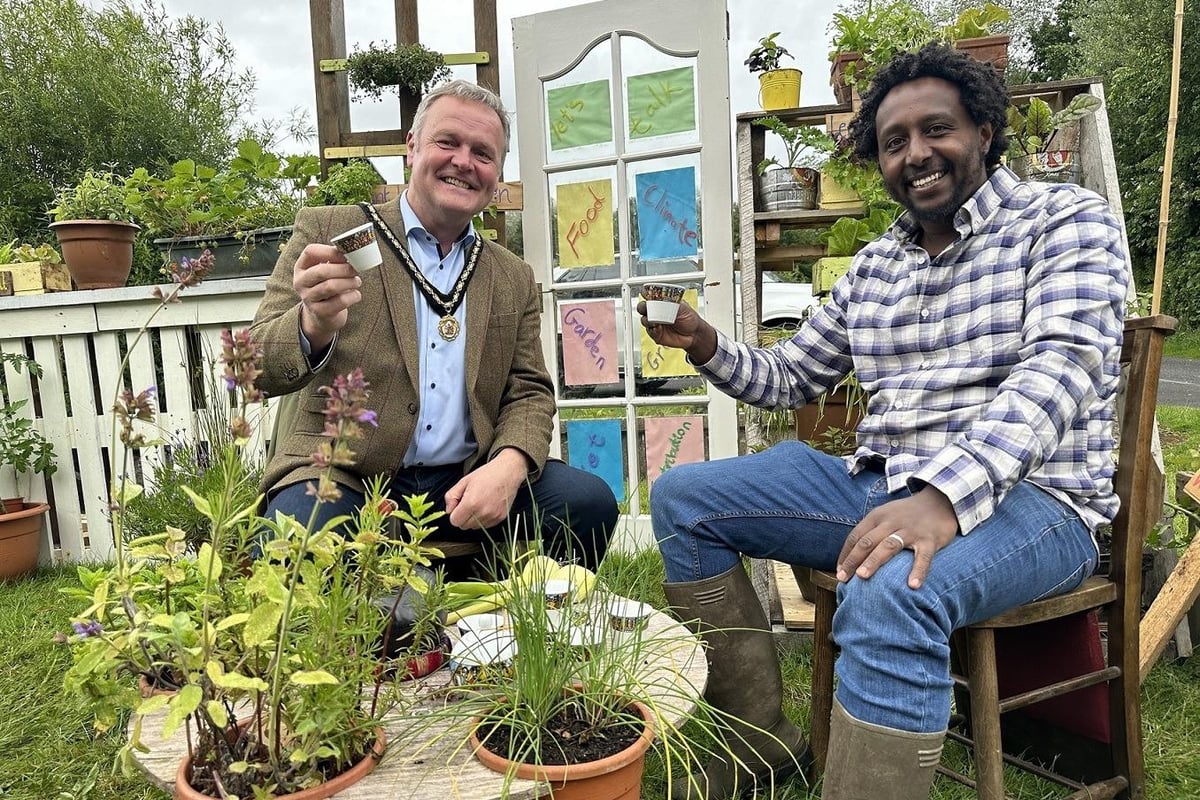 In pictures: Biruk Sahle of Hahu Organics brings inspiration to green-fingered enthusiasts at Kinnego Community Garden in Craigavon